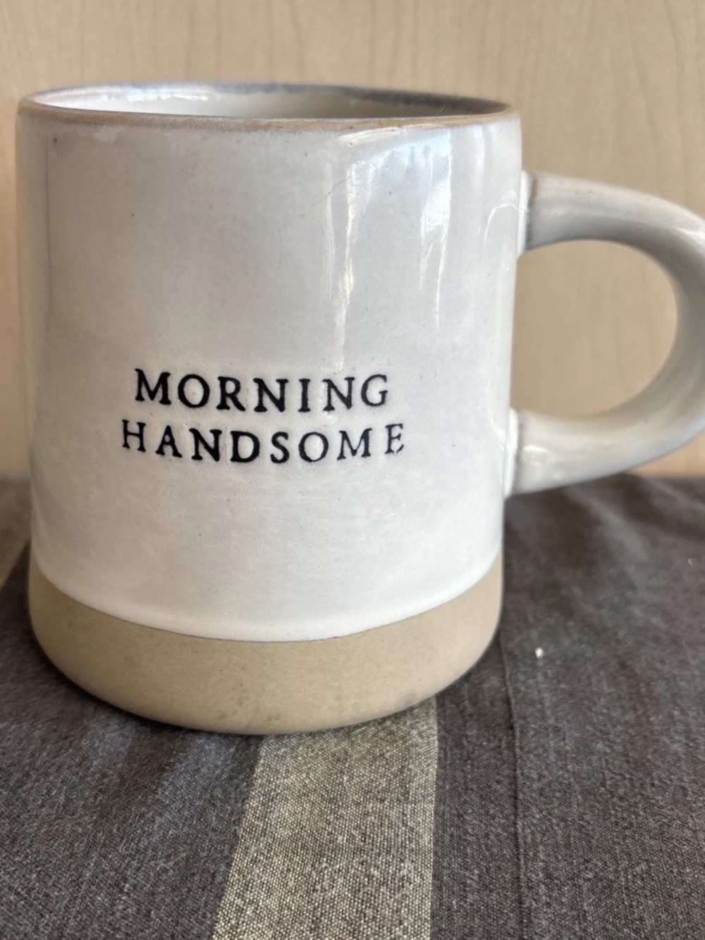 "Morning Handsome" Stoneware Mug